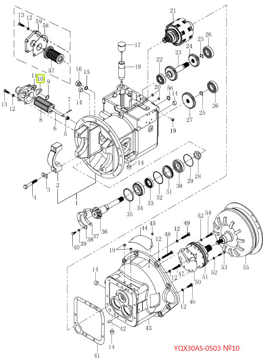 Прокладка крышки фильтра АКПП HC CPCD10-18 -2016 (YQX30AS-0503)