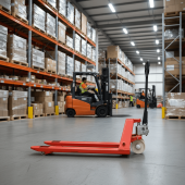 Гидравлическая Тележка Нейлон OX 25-NL OXLIFT 2500 кг с нейлоновыми колесами