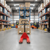 Тележка гидравлическая (рохля) BF25 1150х550 усиление 30см (PU) (HP-25-30CMPUB)