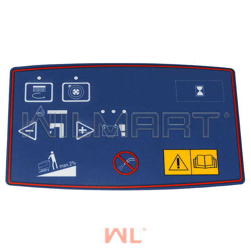 Декаль панели управления Wilmart BA,BE,531,551 ST(NA VERSION) (30010106)