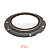 Сальник коленвала задний D4DD/D4DB/D4AL (100x124/158x13.5) Hyundai