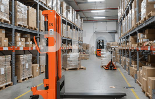 Штабелер ручной (г/п 1500кг, подъем вил 2м, max высота мачты 2,55м) (SYC-1520)