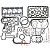 Комплект прокладок двигателя Kubota V2403/V2203 (полный) (EF01365A)