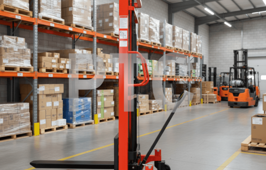 Штабелер ручной (г/п 1000кг, подъем вил 1,6м, max высота мачты 2м) (SYC-1016)