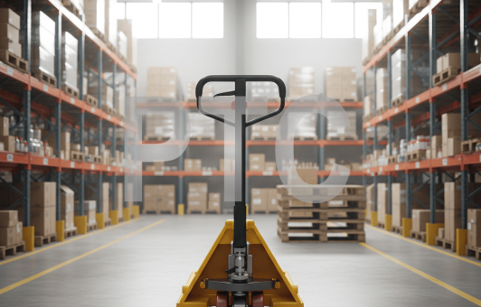 Тележка гидравлическая (рохля) BF25 2000х550 усиление 160см желтая (PU) (HP-30-30CM-2000PUB)