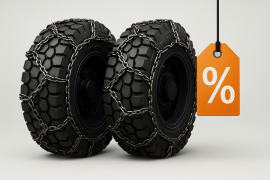  Сезонные скидки на цепи противоскольжения — готовьте технику к зиме выгодно!