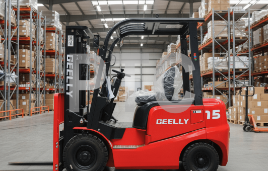 Погрузчик вилочный дизельный 1,5 тонны, ДВС C240, мачта 3 м GEELLY