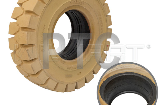 Шина цельнолитая с буртом 6.50-10/5.00 немаркая GOODRIDE (CL403S)