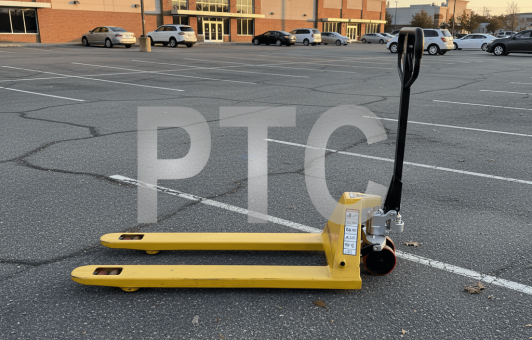 Тележка гидравлическая BF25 1800х550 усиление 140см желтая (PU) (HP-30-30CM-1800PUB-Y)