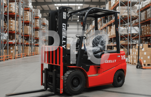 Погрузчик вилочный дизельный 1,5 тонны, ДВС C240, мачта 3 м GEELLY