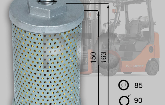 Фильтр гидравлический возвратный Komatsu FG15T-16/20, YALE 15-30 (3EB-66-11711)