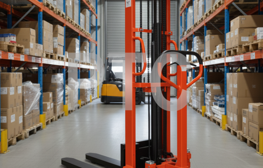 Штабелер ручной г/п 1500кг, подъем 1,6м, max высота мачты 2м (SYC-1516)