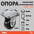 Опора колесная неповоротная Ф100хS50, 130 кг,резина, FCD 46