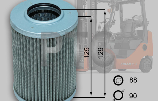 Фильтр гидротрансформатора SDLG LG953 h129xd90xd45