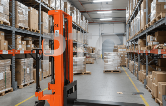 Штабелер ручной (г/п 1500кг, подъем вил 2м, max высота мачты 2,55м) (SYC-1520)