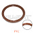 Сальник коленвала Toyota 1DZ-2 задний (95*115*8,5) (90311-95951-71)