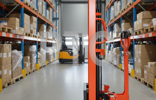 Штабелер ручной г/п 1500кг, подъем 1,6м, max высота мачты 2м (SYC-1516)