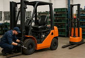 Ремонт вилочного погрузчика и складской техники