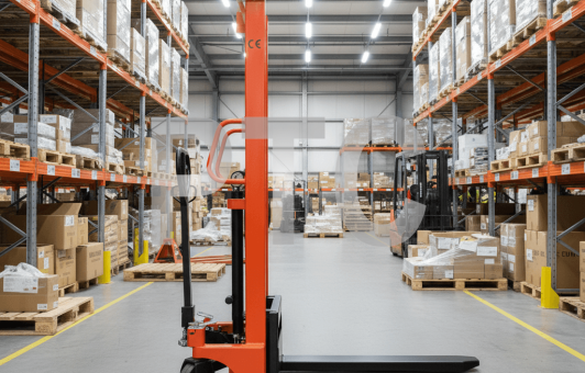 Штабелер ручной г/п 2000кг, подъем вил 1,6м, max высота мачты 2м (SYC-2016)