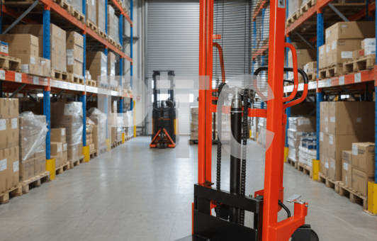 Штабелер ручной г/п 1500кг, подъем 1,6м, max высота мачты 2м (SYC-1516)