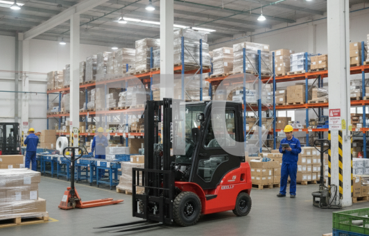 Погрузчик Geelly CPQD15-XRW21 K21 TM4500 1070 пневмо сайдшифт кабна+печка красный