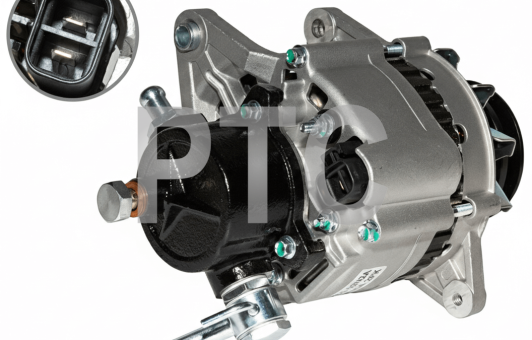 Генератор Nissan TD27 12В 60А с насосом (23100-02N2A)