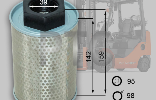 Фильтр гидравлический всасывающий HC CPCD40-50X  (A450-650100-000)