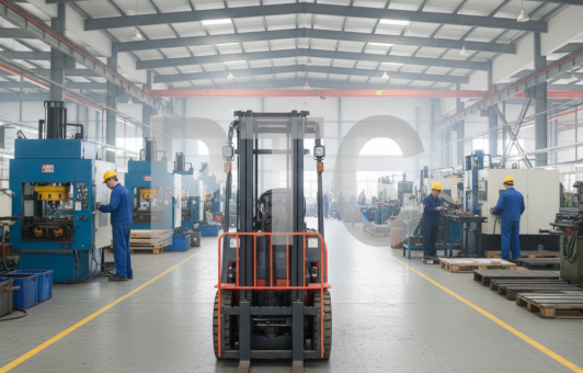 Погрузчик вилочный Geelly FD15 ДВС ISUZU C240 DM3000 пневмо красный