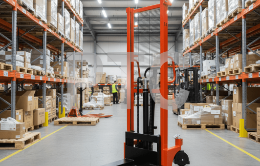 Штабелер ручной г/п 2000кг, подъем вил 1,6м, max высота мачты 2м (SYC-2016)