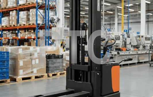 Самоходный Штабелер с Платформой для Оператора OXLIFT BX15 Lion 5500 мм