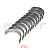 Вкладыши Toyota 2J/5P коренные R1(+0,25) (11704-76009-71)