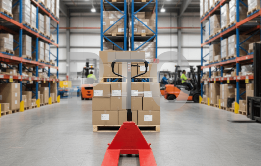 Тележка гидравлическая (рохля) BF25 1150х550 усиление 30см (PU) (HP-25-30CMPUB)