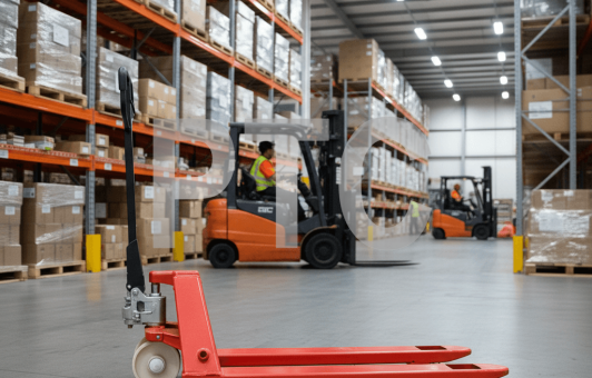 Гидравлическая Тележка Нейлон OX 25-NL OXLIFT 2500 кг с нейлоновыми колесами