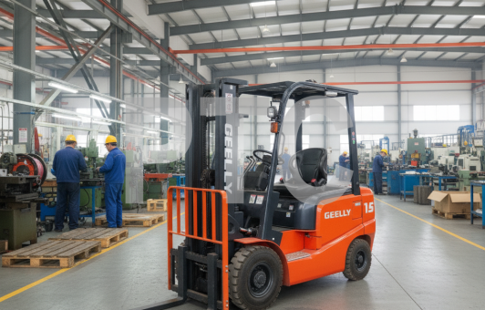 Погрузчик вилочный Geelly FD15 ДВС ISUZU C240 DM3000 пневмо красный