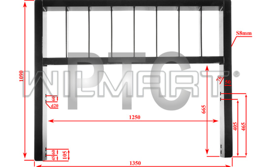 Решетка защитная каретки вил НС СPCD40-45 (R45M300-004000-000)