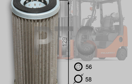 Фильтр гидравлический возвратный TCM (23457-52221)