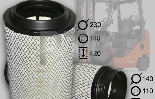 Фильтр воздушный Yuchai двойной (YK2337U)