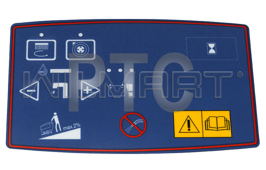 Декаль панели управления Wilmart BA,BE,531,551 ST(NA VERSION) (30010106)