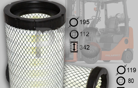 Фильтр воздушный XCMG GR2405 двойной (AF26613/AF26614)