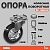 Опора колесная поворотная ф200 мм, нагрузка 230 кг, резина (SRC 80)