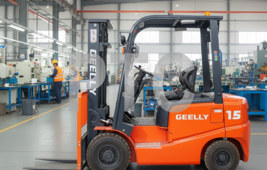 Погрузчик вилочный Geelly FD15 ДВС ISUZU C240 DM3000 пневмо красный