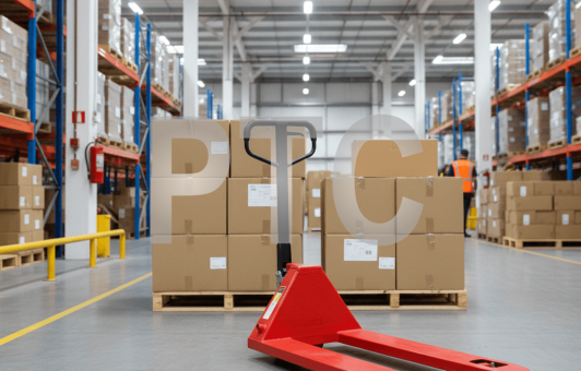 Тележка гидравлическая (рохля) BF25 1150х550 усиление 30см (PU) (HP-25-30CMPUB)