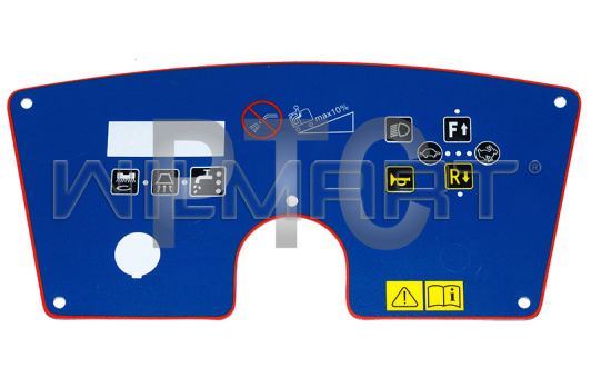 Декаль панели управления Wilmart E810R (50000601)