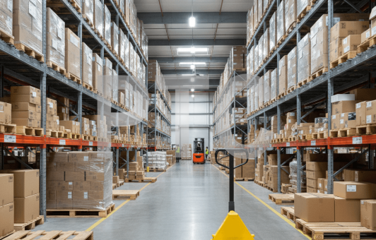 Тележка гидравлическая (рохля) BF25 1500х550 усиление 110см желтая (PU) (HP-30-30CM-1500PUB)