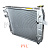 Радиатор HCCPCD45-50RXW (TD42/GM4.3L) ≥2014-02-01 (алюминий-оригинал) (R456-331000-000)