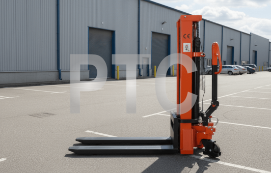 Штабелер ручной (г/п 2000кг, подъем вил 2м, max высота мачты 2,55м) (SYC-2020)