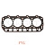 Прокладка ГБЦ Yanmar 4D/TNE92-94 (паронит) (129901-01350)