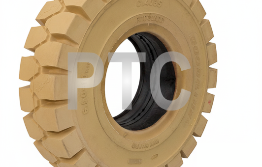 Шина цельнолитая с буртом 6.50-10/5.00 немаркая GOODRIDE (CL403S)