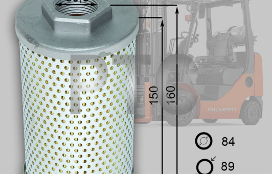 Фильтр гидравлический возвратный Nissan L01/L02/1F2 (69220-FK100)