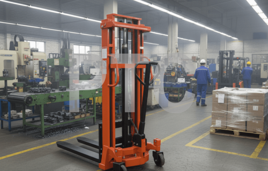 Штабелер ручной г/п 1500кг, подъем вил 3м, max высота мачты 3,6м (SYC-1530)